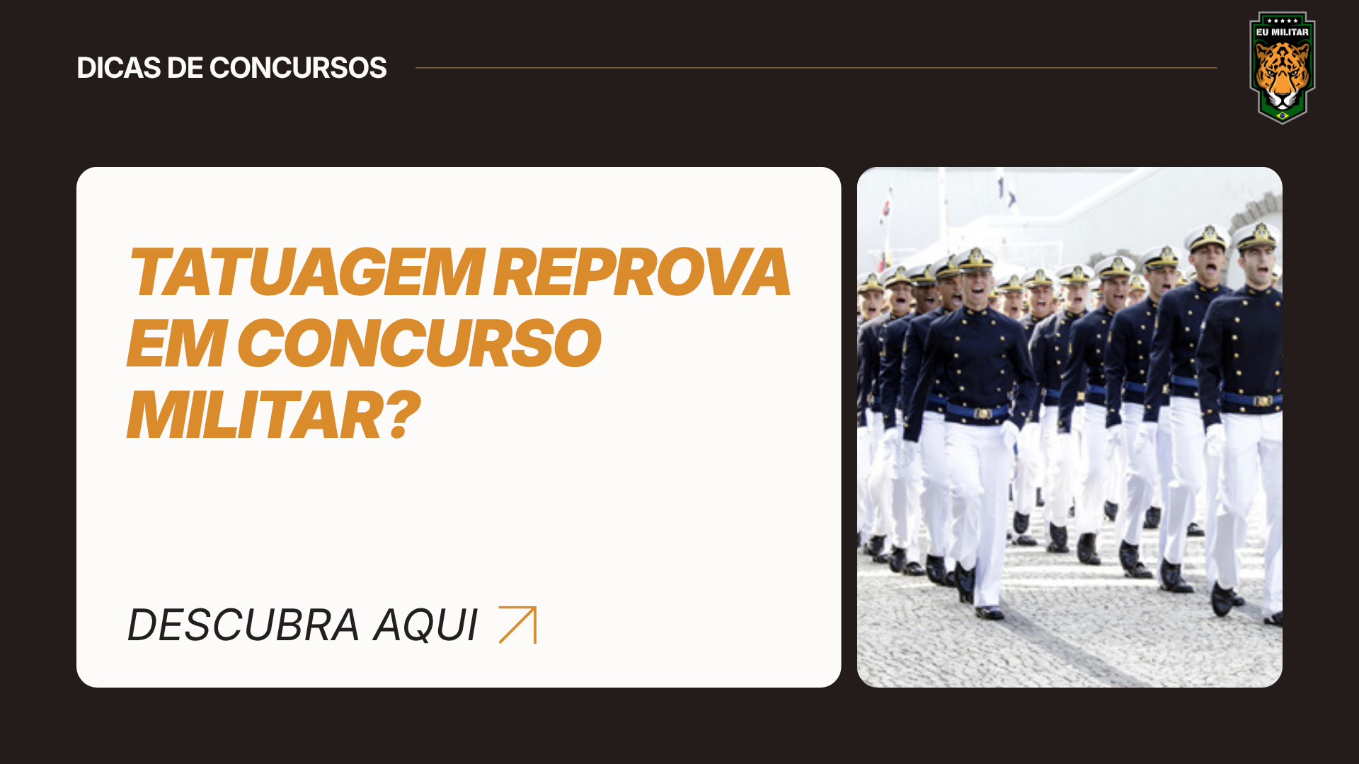 Tatuagem reprova em concurso militar? Veja as regras