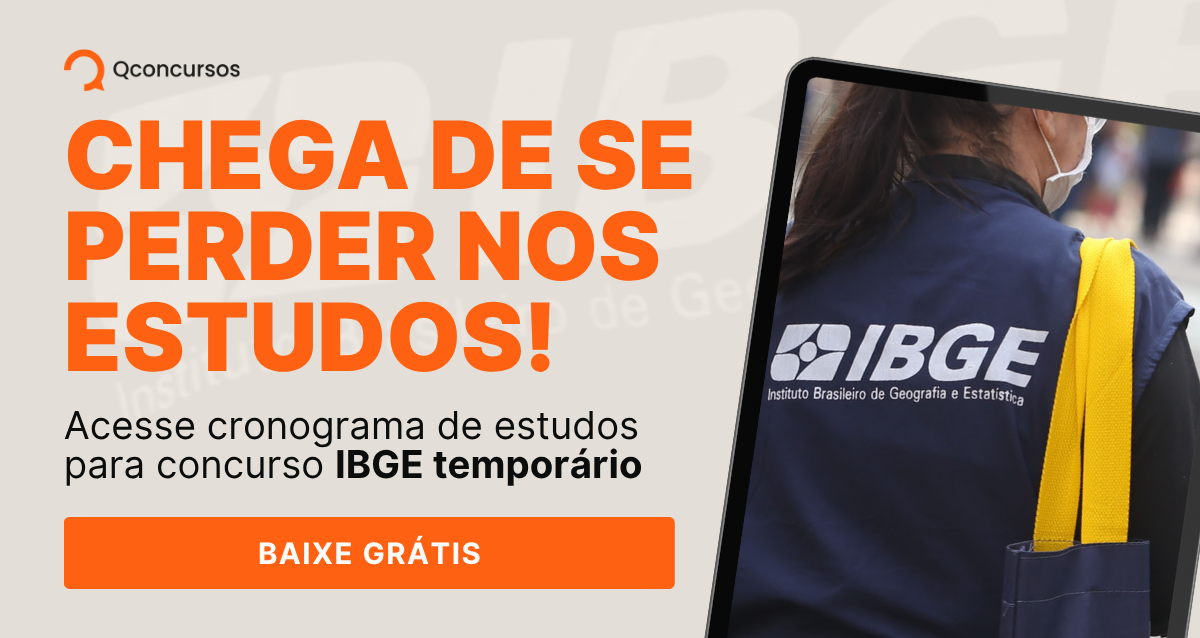 Concurso IBGE: plano de estudos gratuito para agente censitário