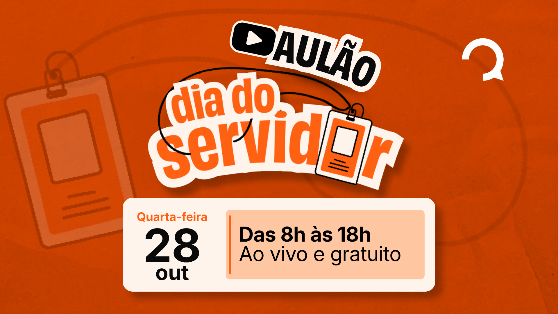 Dia do Servidor: Qconcursos fará aulão gratuito para concurseiros