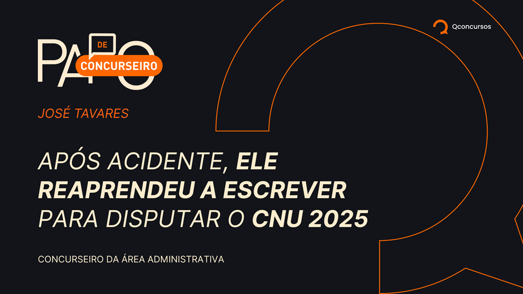 CNU: candidato supera acidente e reaprende a escrever