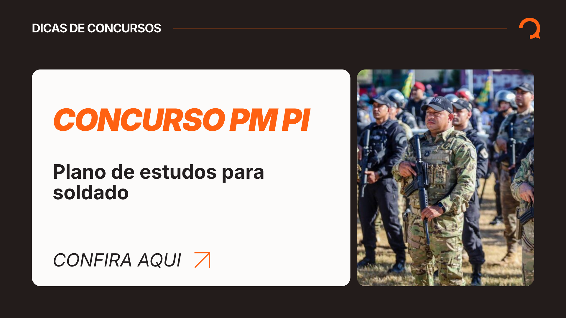 Plano de estudos para o concurso PM PI: veja como estudar